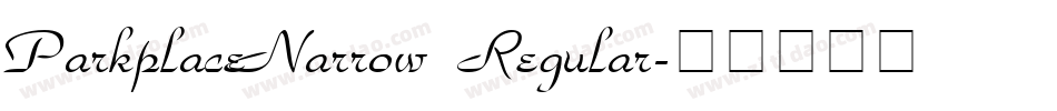 ParkplaceNarrow Regular字体转换